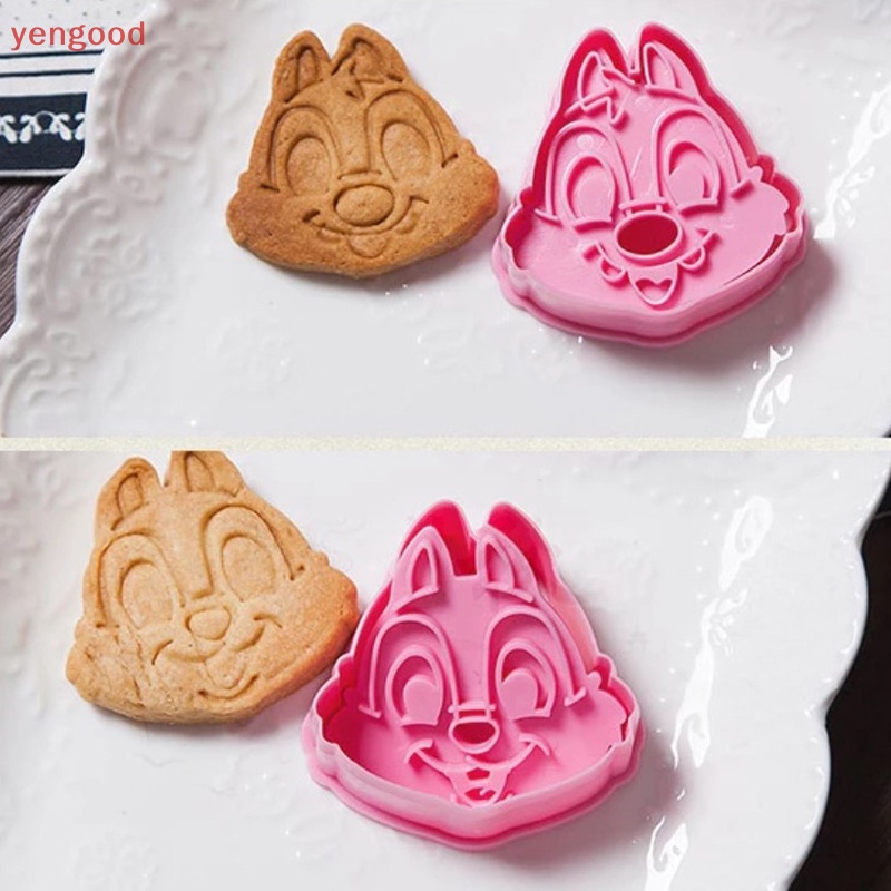 Set 2 Khuôn Cắt Bánh Quy Hình Động Vật 3D Dễ Thương