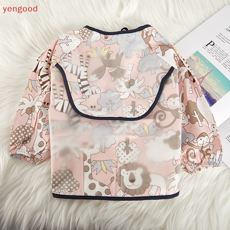 Yếm Ăn Tay Dài Chống Thấm Nước Tiện Dụng Cho Bé