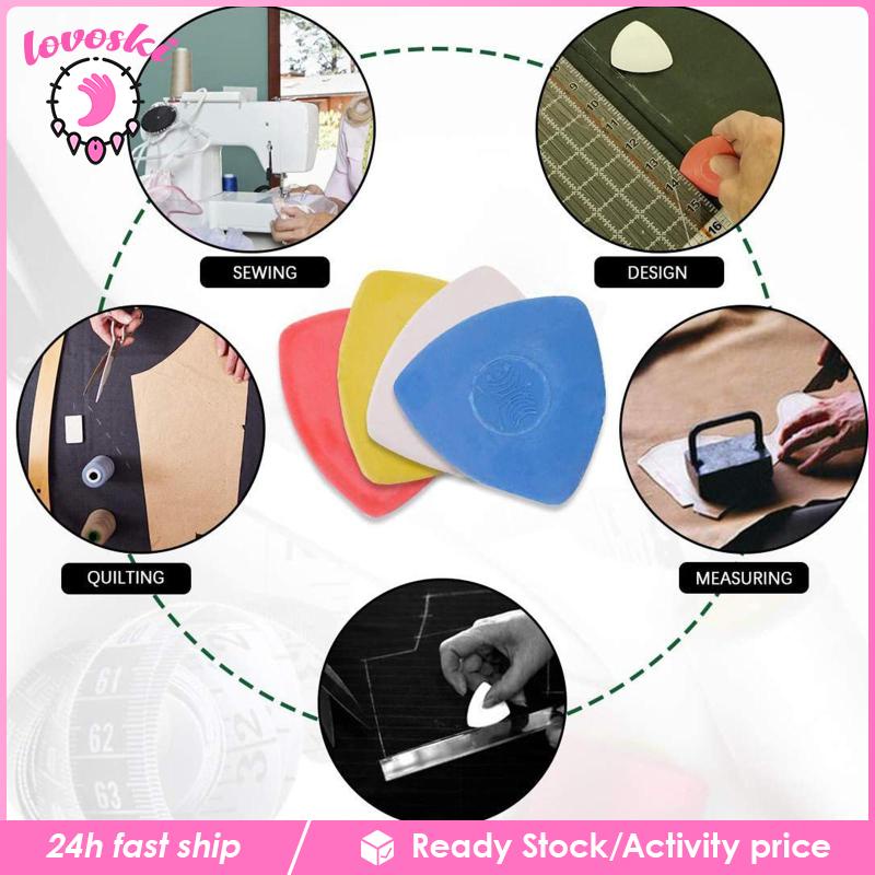 [Lovoski] Set 54 Phấn Viết Bảng Hình Tam Giác Có Thể Xóa Nhiệt Cho Thợ May