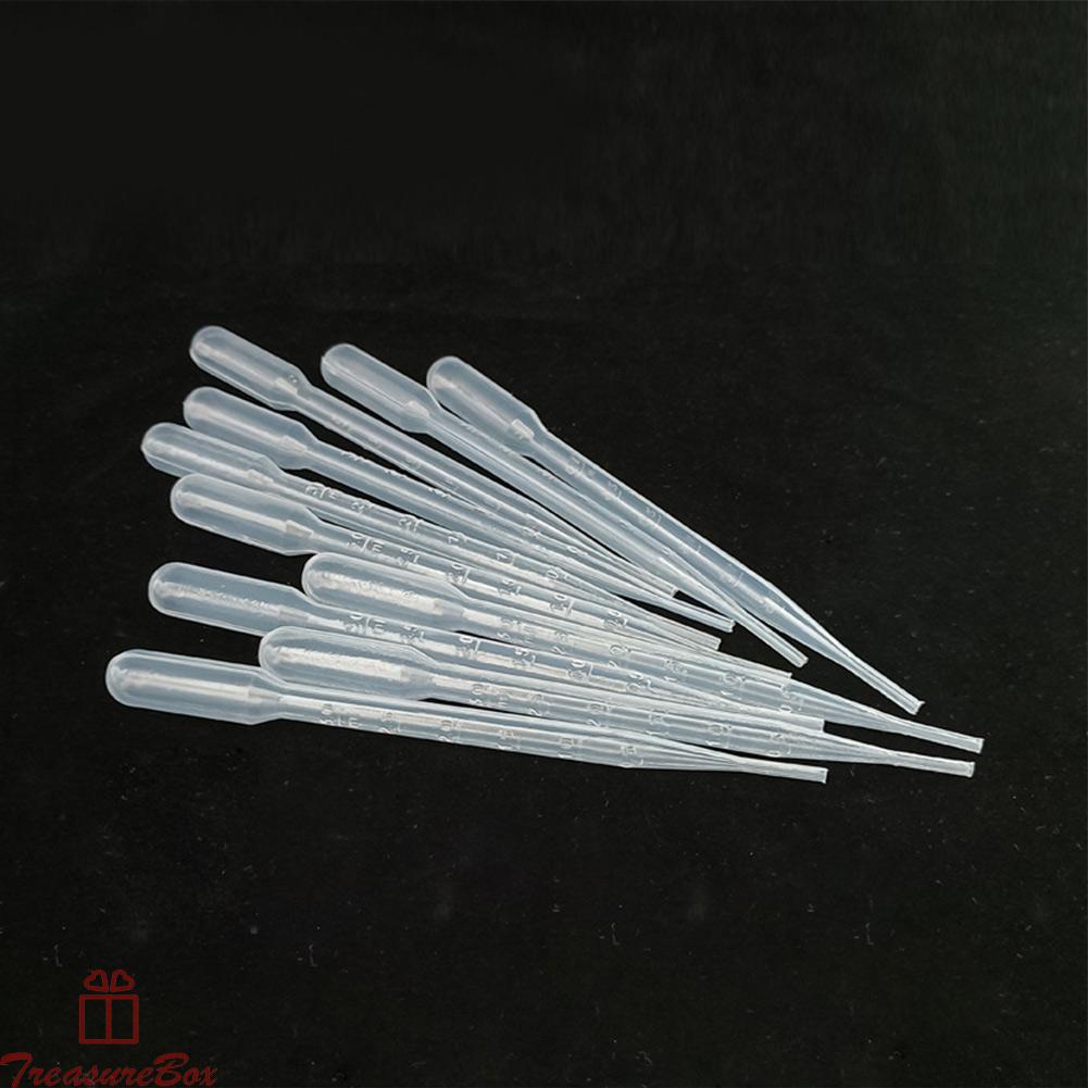 Plastic Dropper 10pcs 3ml High Transparency Silicone Oil Sampling Pipette