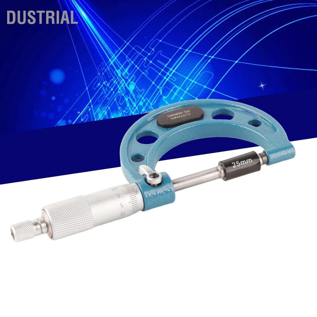 Công cụ đo độ dày Panme bên ngoài bằng thép không gỉ có chính xác cao với cờ lê 0 01mm Dustrial B.