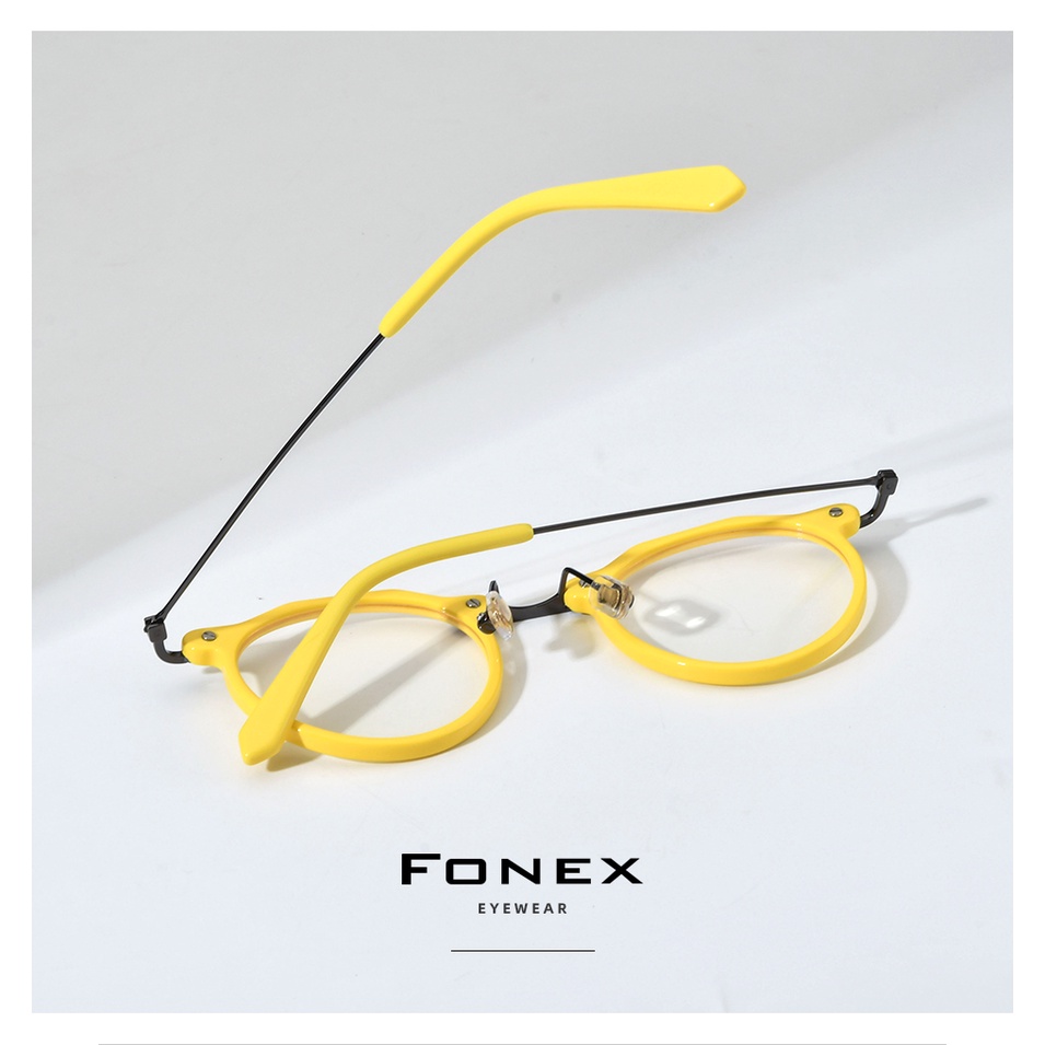 Kính Mát Gọng Tròn Bằng Titan Phong Cách Retro Thời Trang Cho Nam Nữ