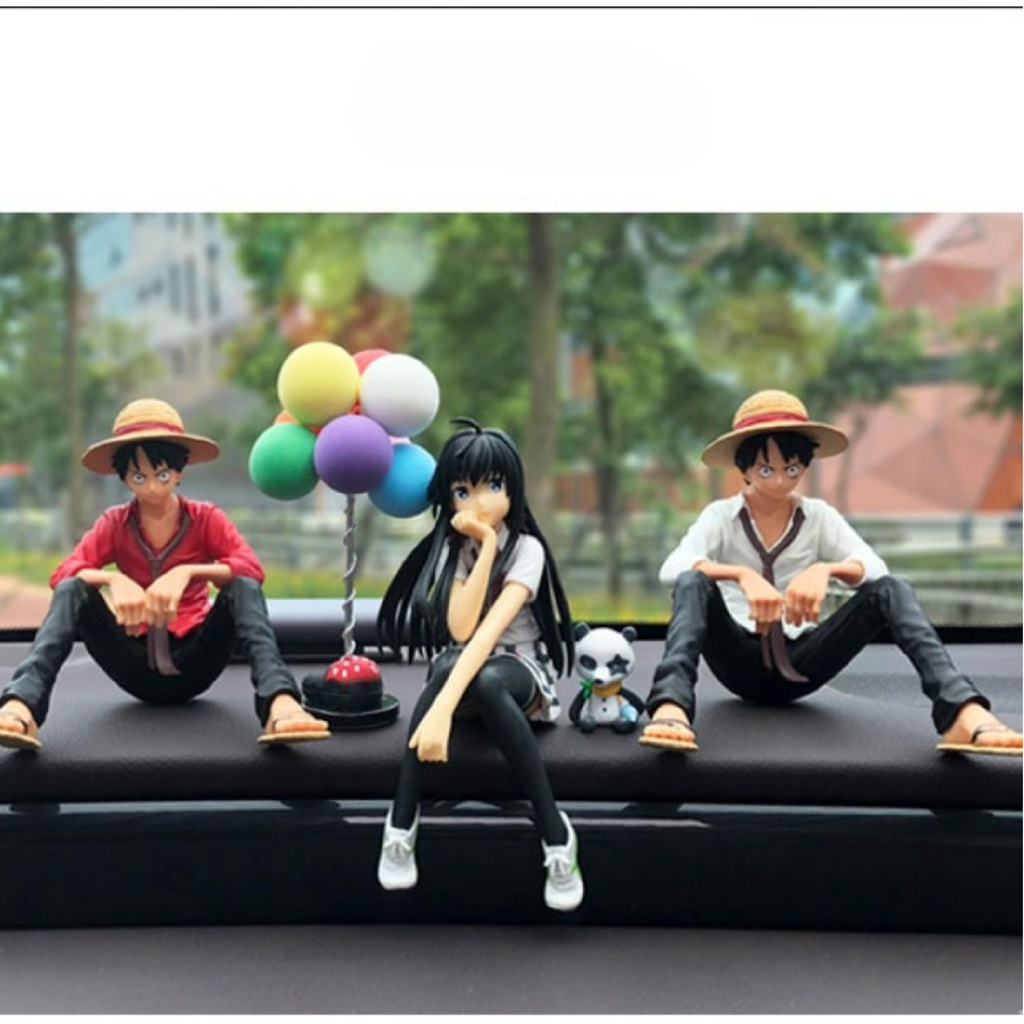 Mô hình One piece luffy mũ rơm ngồi cao 10cm | Figure anime one piece vua hải tặc đồ chơi mô hình làm quà tặng