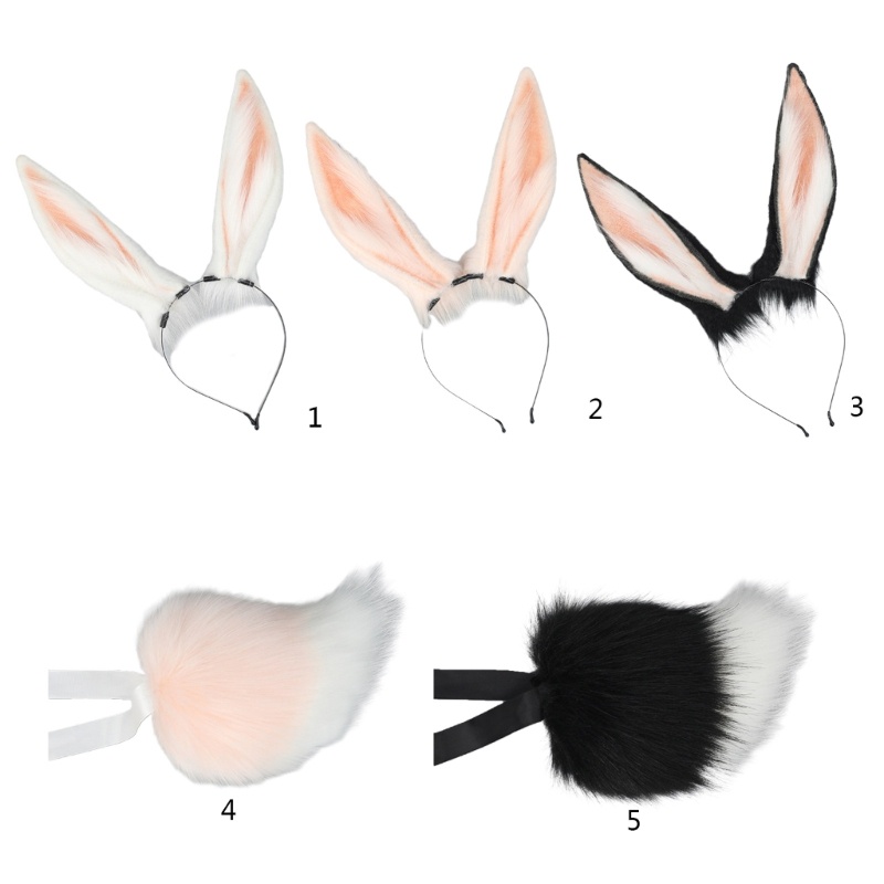 Flgo Băng Đô Vải Lông Hóa Trang Nhân Vật Anime Dễ Thương Cho Bé Gái