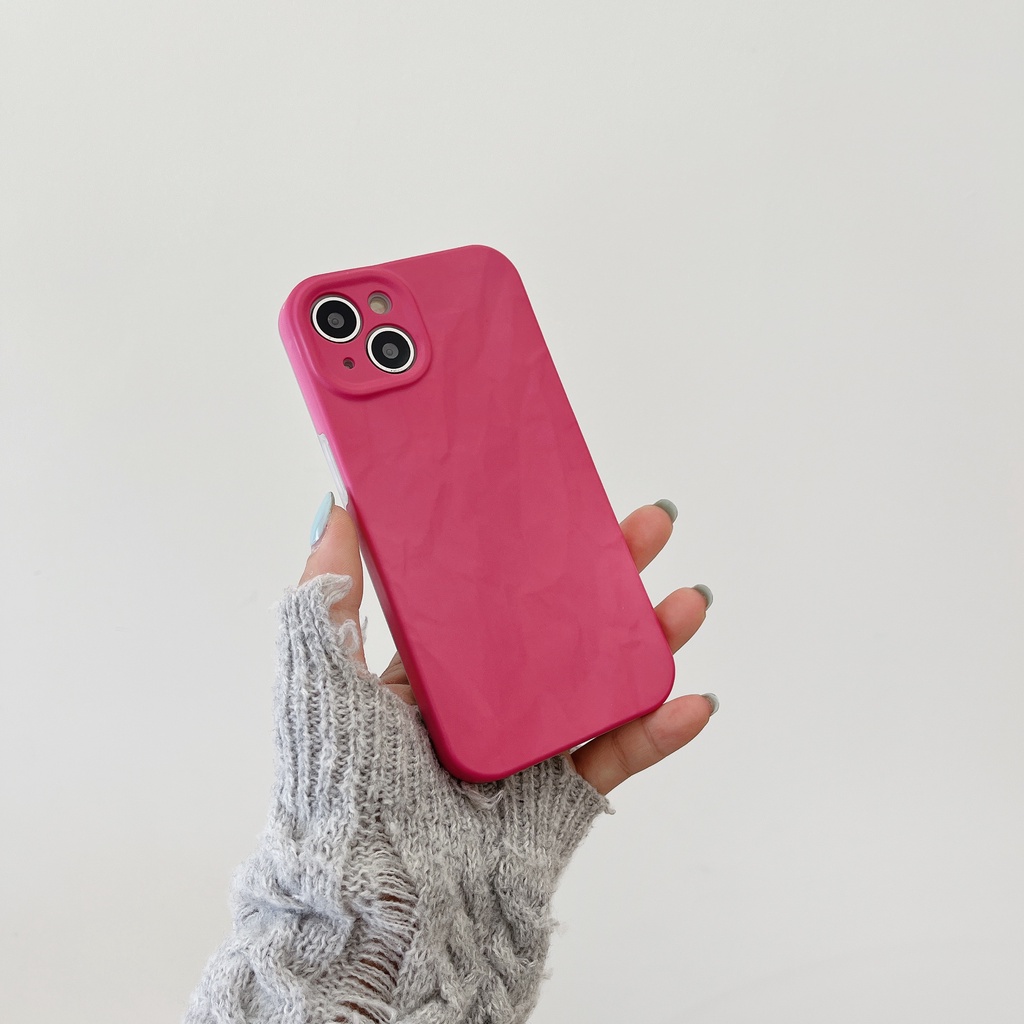 Ốp Điện Thoại Nhựa PC Cứng Chống Sốc Màu Bưởi Đơn Giản Cho iPhone 14 13 12 11 PRO MAX