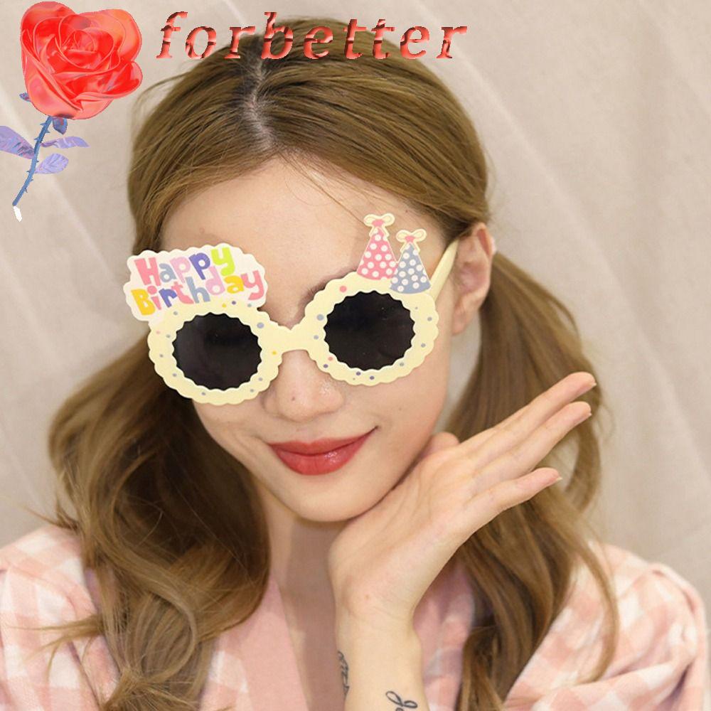 Kính Mát Màu Sắc Kẹo Ngọt Họa Tiết Chữ Vui Nhộn Dùng Làm Đạo Cụ Chụp Ảnh Cho Bé