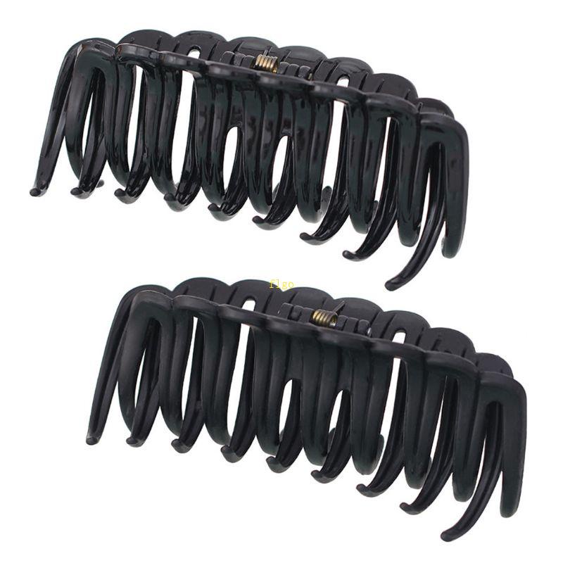 Kẹp Tóc Đuôi Ngựa Màu Đen Dày 12cm Dành Cho Nữ