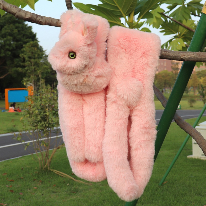 Khăn Choàng Cổ Vải Lông Mềm Mại Hình Động Vật Thời Trang Thu Đông Cho Nữ