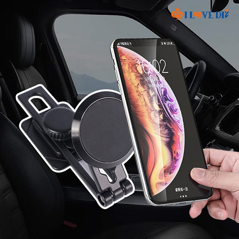 Giá Đỡ Điện Thoại / Thiết Bị Định Vị GPS Bằng Hợp Kim Nhôm Gấp Gọn Tùy Chỉnh Tiện Dụng Cho Xe Hơi