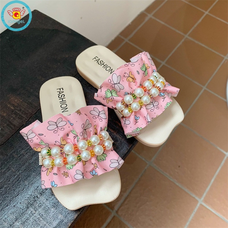 Xăng đan Đế Bằng Đính Hoa Thời Trang Hàn Quốc Cho Bé Gái