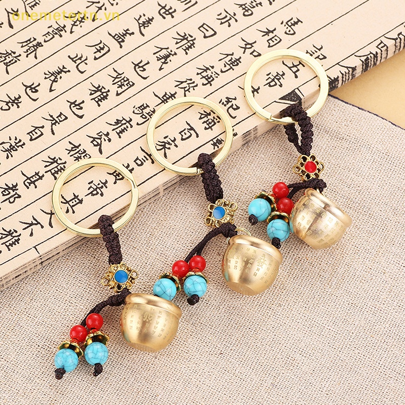 Móc Chìa Khóa Bằng Đồng Thau Handmade Phong Thủy Cổ Điển