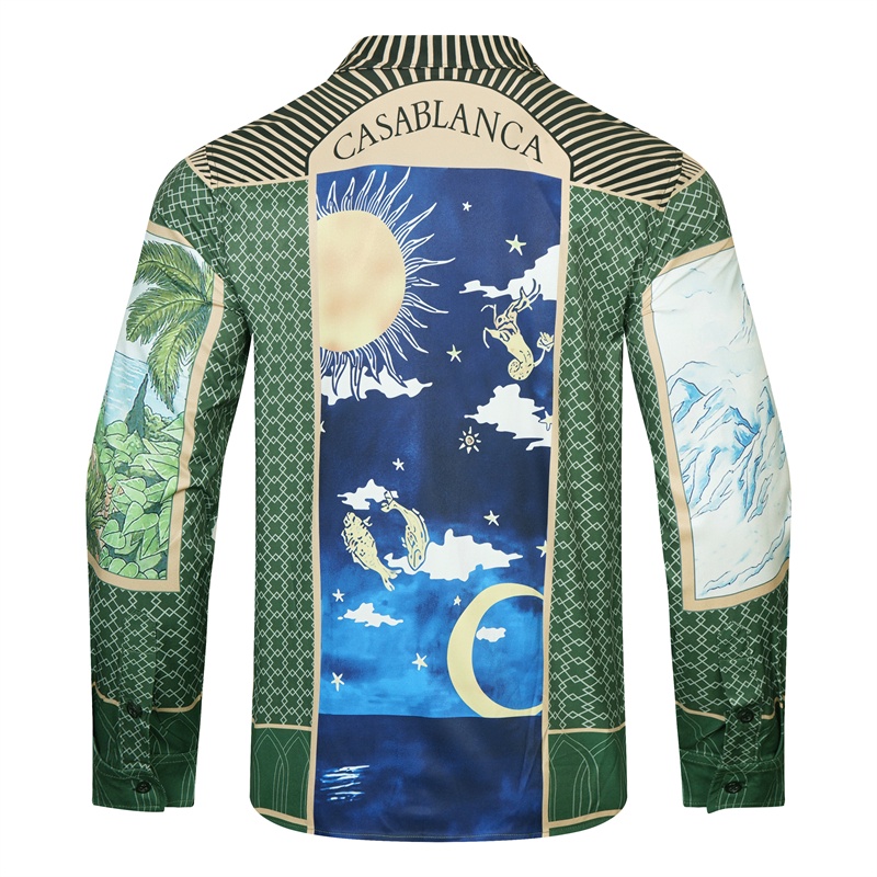 Áo Sơ Mi Dài Tay In Họa Tiết Thời Trang Cá Tính