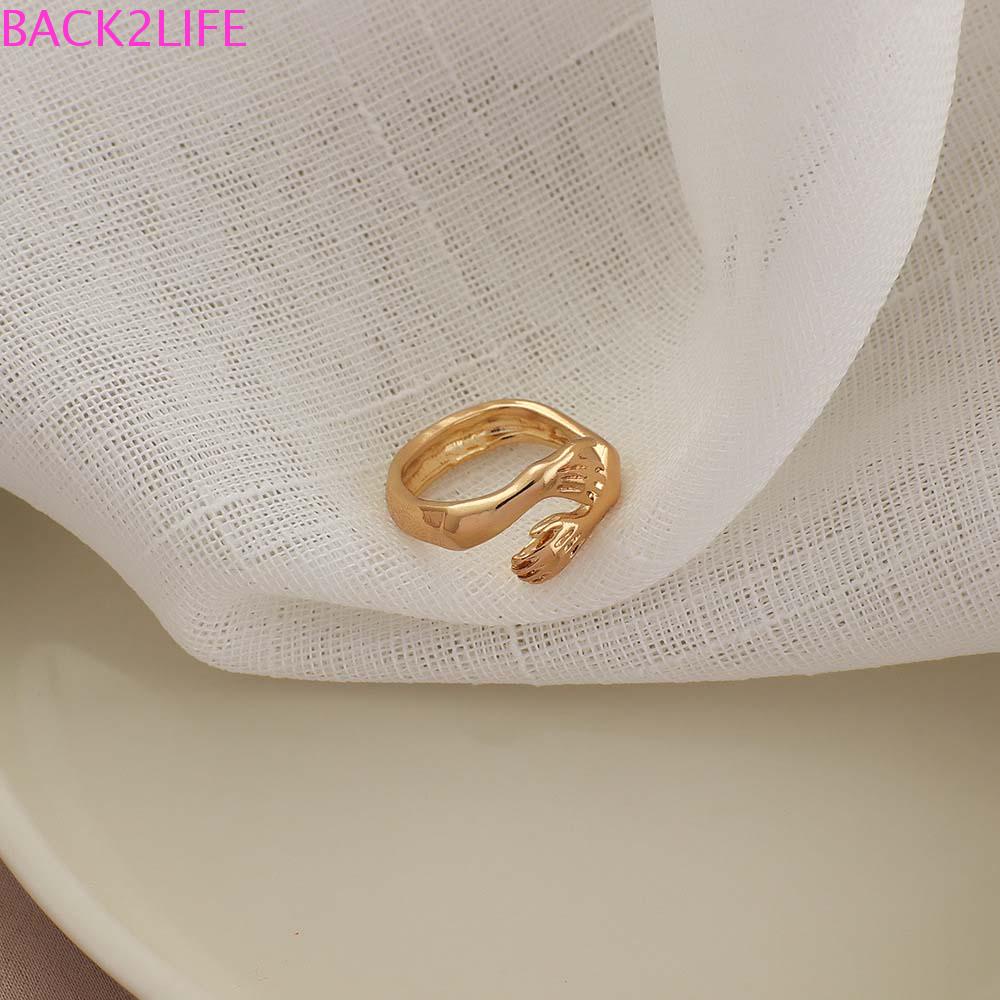 Nhẫn Đôi Đeo Tay Họa Tiết Cơ Bắp Lưng Đơn Giản Phong Cách Retro Cá Tính