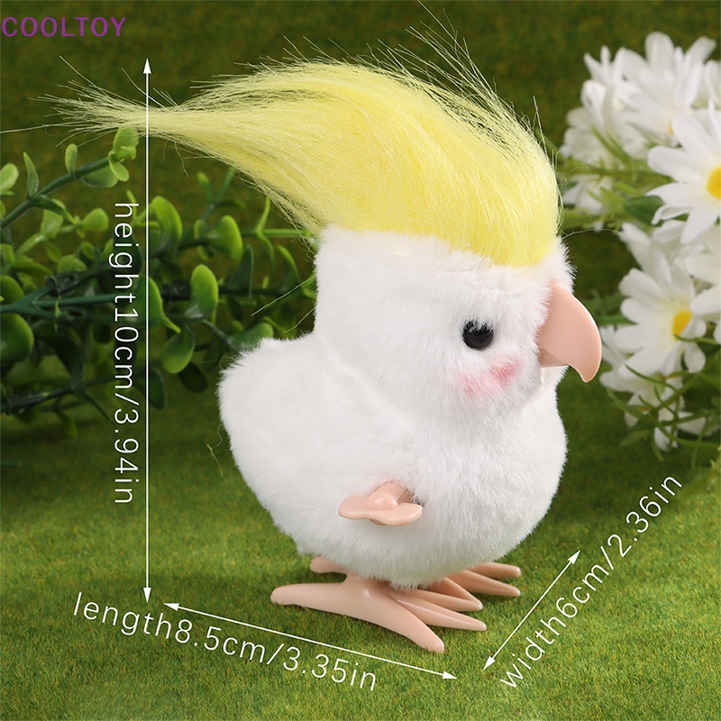 Cooltoy Đồ Chơi Lên Dây Cót Hình Con Vẹt Nhồi Bông Dễ Thương Dành Cho Bé Trai Gái