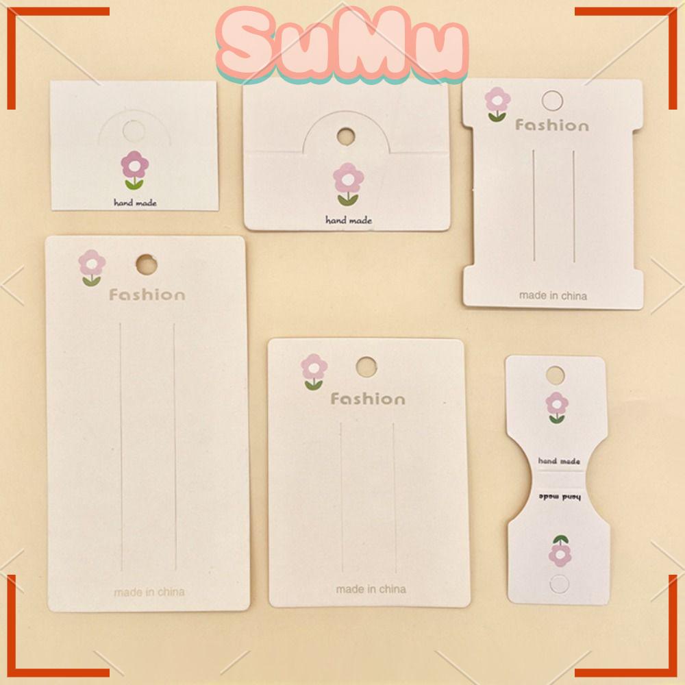 Bộ 100 Thẻ Kẹp Bông Tai Hình Hoa Dễ Thương