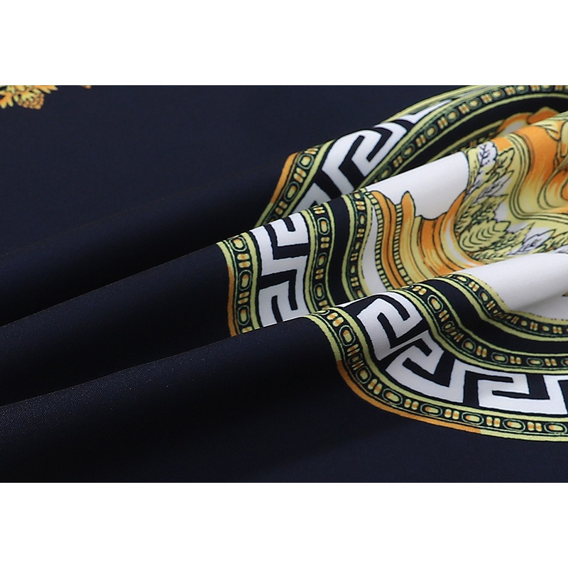 Áo Sơ Mi Nam Tay Dài In Hoa Đốt Cháy Thời Trang Đường Phố Cao Cấp V-E88R-S &amp; - Mới Nhất