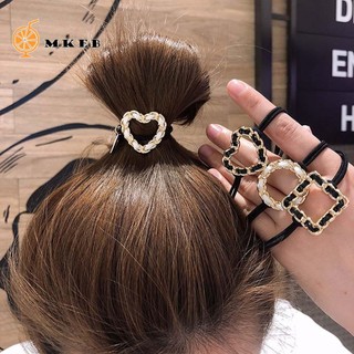 Dây Buộc Tóc Hình Trái Tim Phong Cách Hàn Quốc Cho Nữ