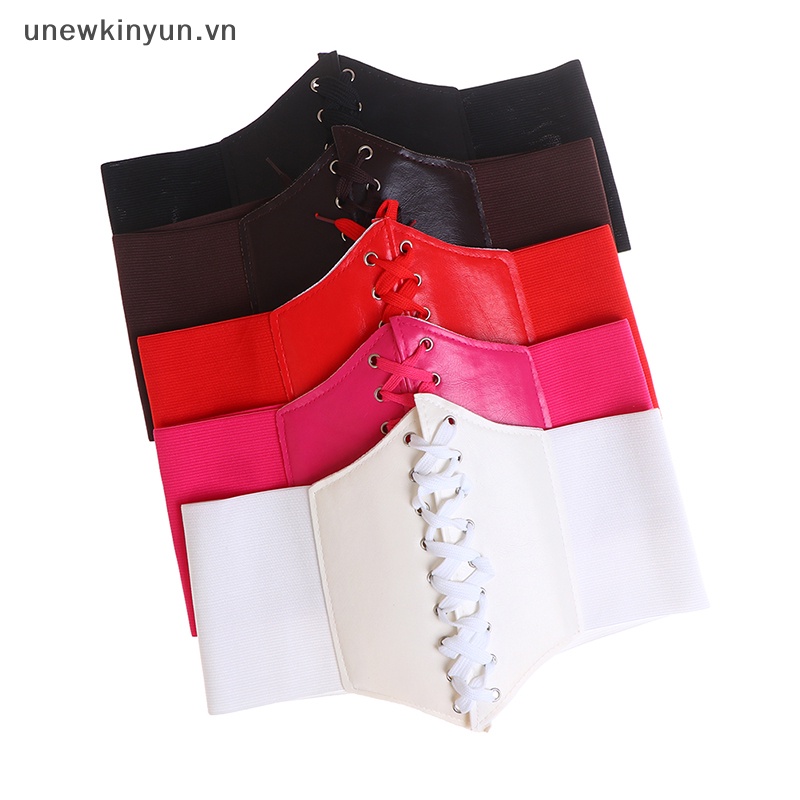 Thắt Lưng Da Bản Rộng Co Giãn Thời Trang Cho Nữ