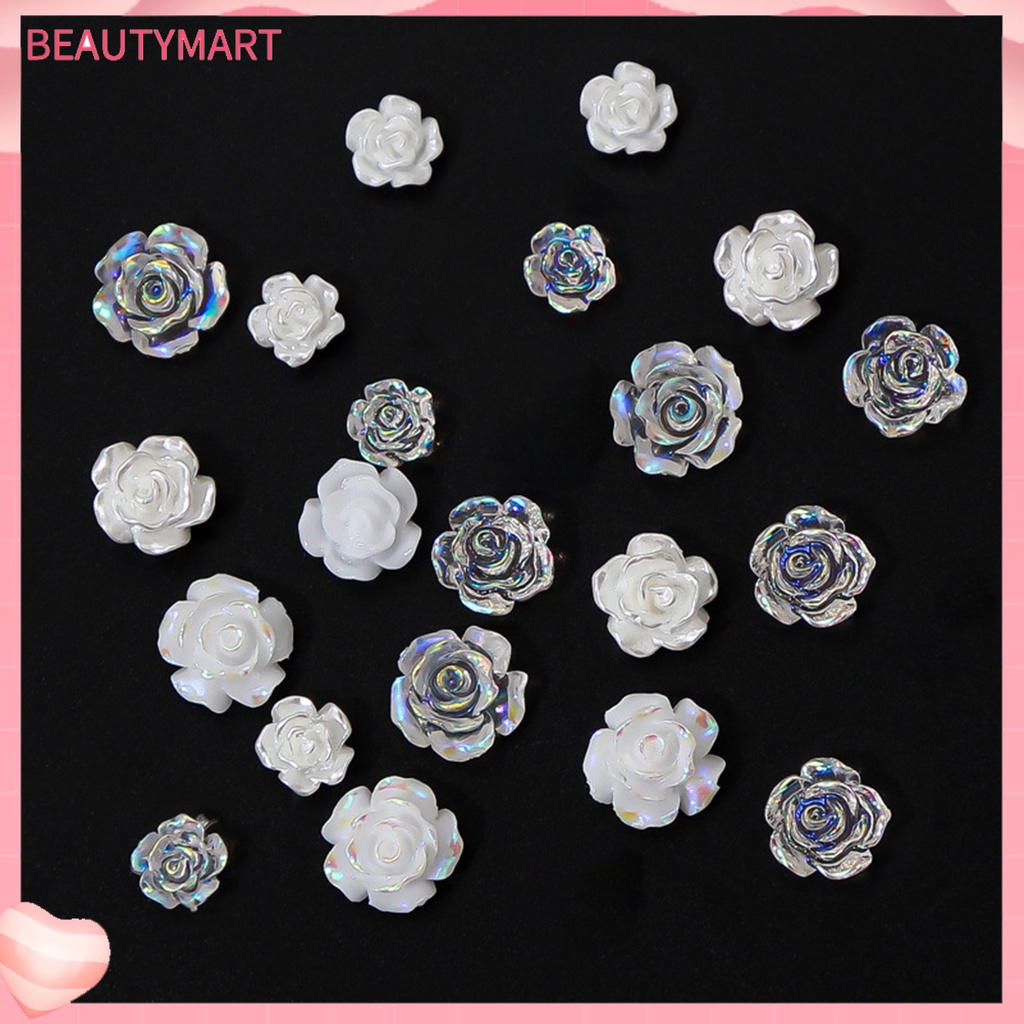 1 Hộp Phụ Kiện Hoa Mini Lấp Lánh Trang Trí Móng Tay Không Phai Màu Cho Nữ