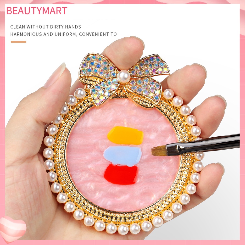 Bảng Màu Trang Trí Móng Tay Nghệ Thuật Hình Nơ Màu Sắc Sống Động