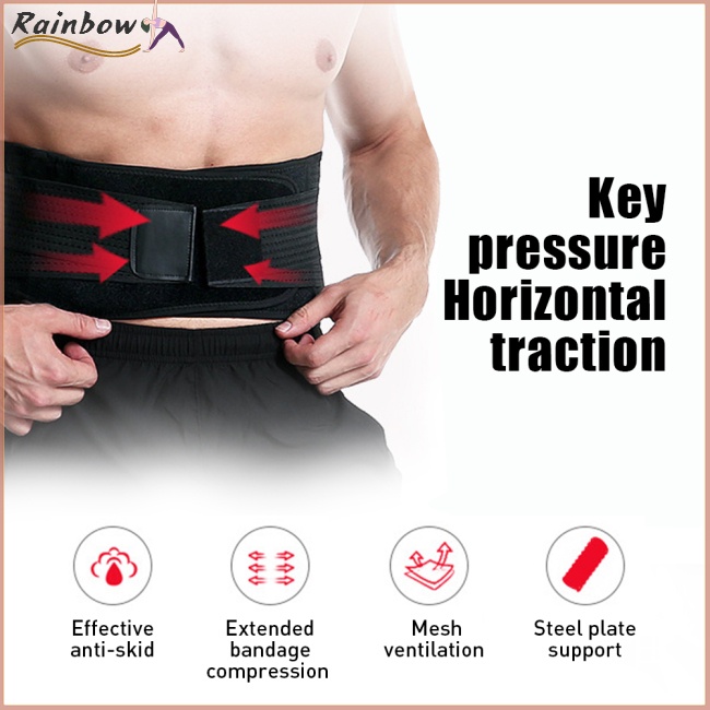 Đai Đeo Hỗ Trợ Lưng Hai Lớp Thoáng Khí Thoải Mái Có Thể Điều Chỉnh Cho Sciatica Herniated Disk Scoliosis