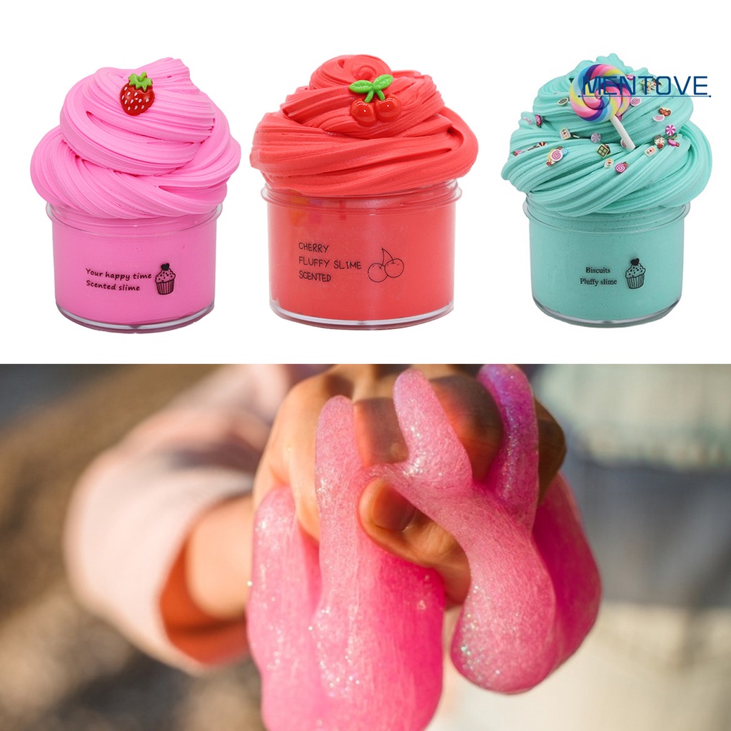 Bộ Đồ Chơi Chất Nhờn Ma Quái 70ml Không Dính Mềm Mại Nhiều Màu Sắc Có Mùi Thơm DIY