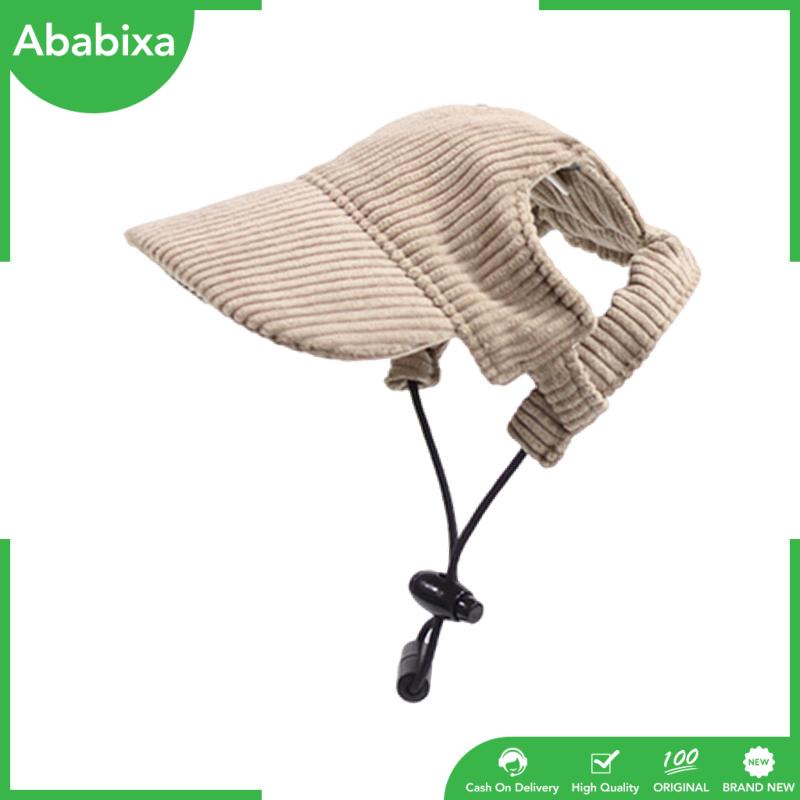 Mũ Bóng Chày Chống Nắng Bằng Vải Nhung Có Lỗ Tai Có Thể Điều Chỉnh Cho Thú Cưng