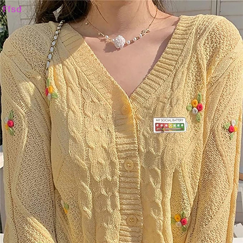 {Ffsd} Ghim Cài Áo Tráng Men Họa Tiết Nghệ Thuật Vui Nhộn Sáng Tạo * Bán Chạy