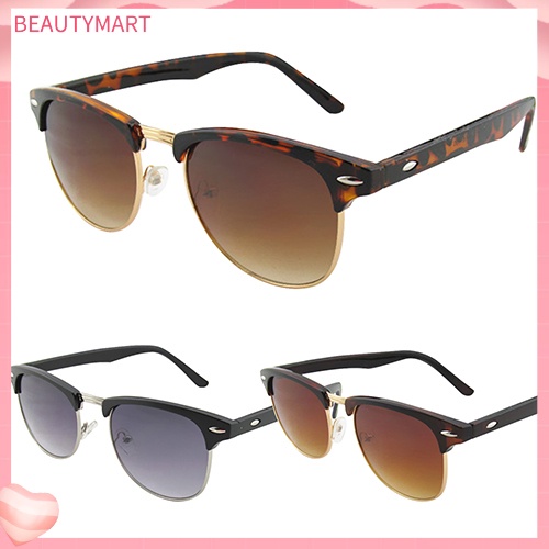 Kính Mát Bản Lớn Đính Đinh Tán Phong Cách Retro Cho Nam Nữ