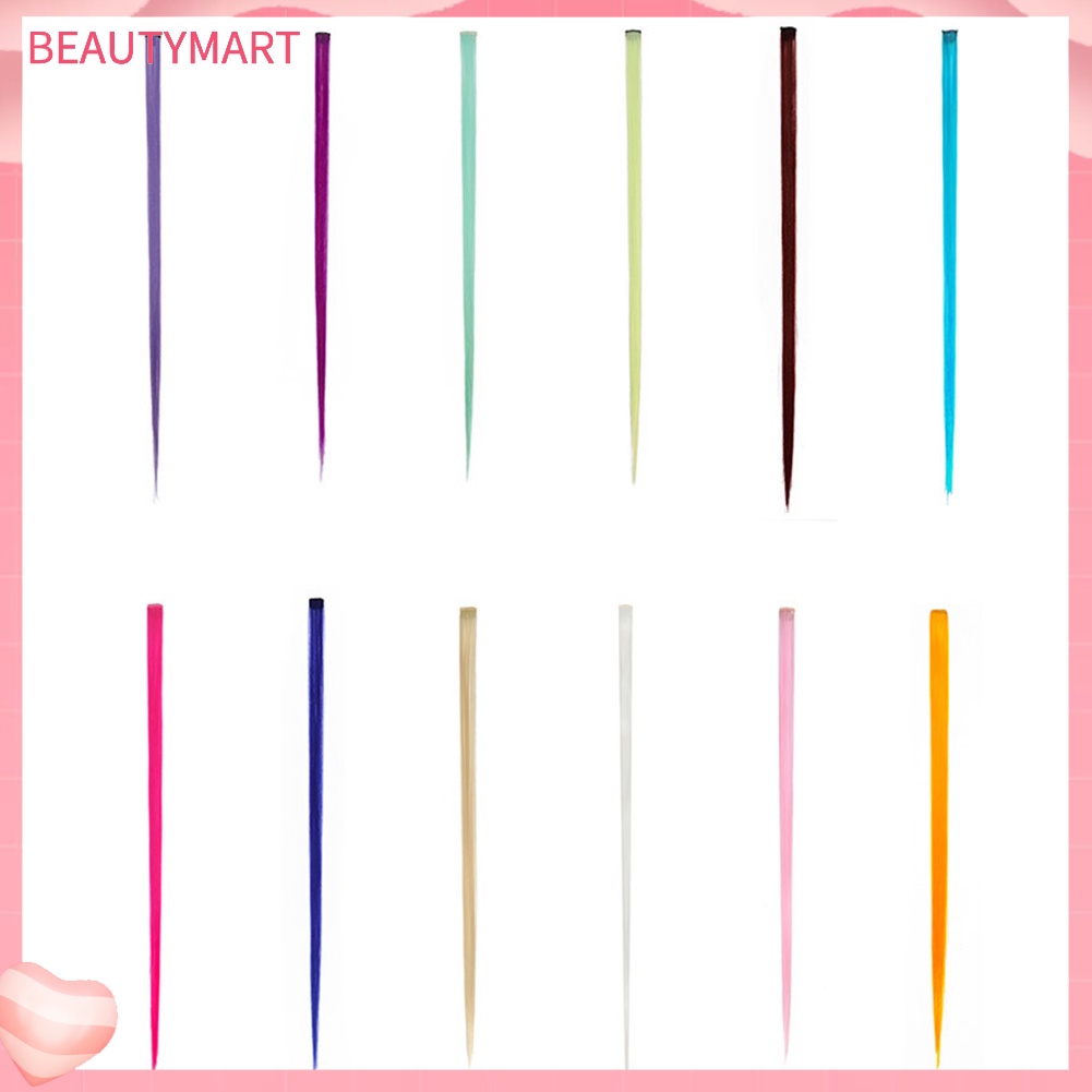 Tóc Giả Thẳng Dài Nhiều Màu Bằng Sợi Tổng Hợp Dành Cho Nữ