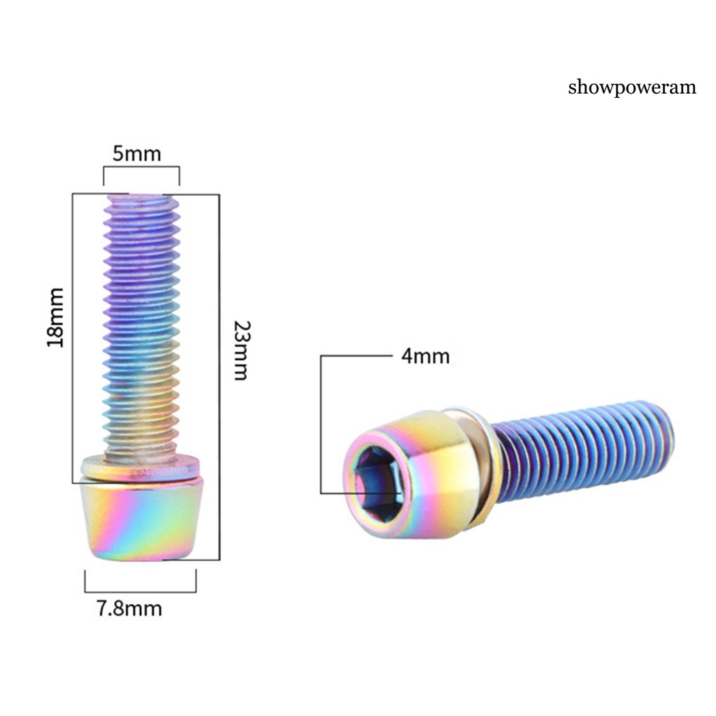Bộ 6 Ốc Vít Mạ Titan SP-6 Chống Ăn Mòn Độ Cứng Cao Cho Xe Đạp