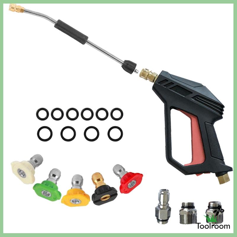 Vòi Xịt Nước Áp Suất Cao Kèm 5 Đầu Phun Dùng Rửa Xe Hơi / Tưới Cây Sân Vườn Ngoài Trời