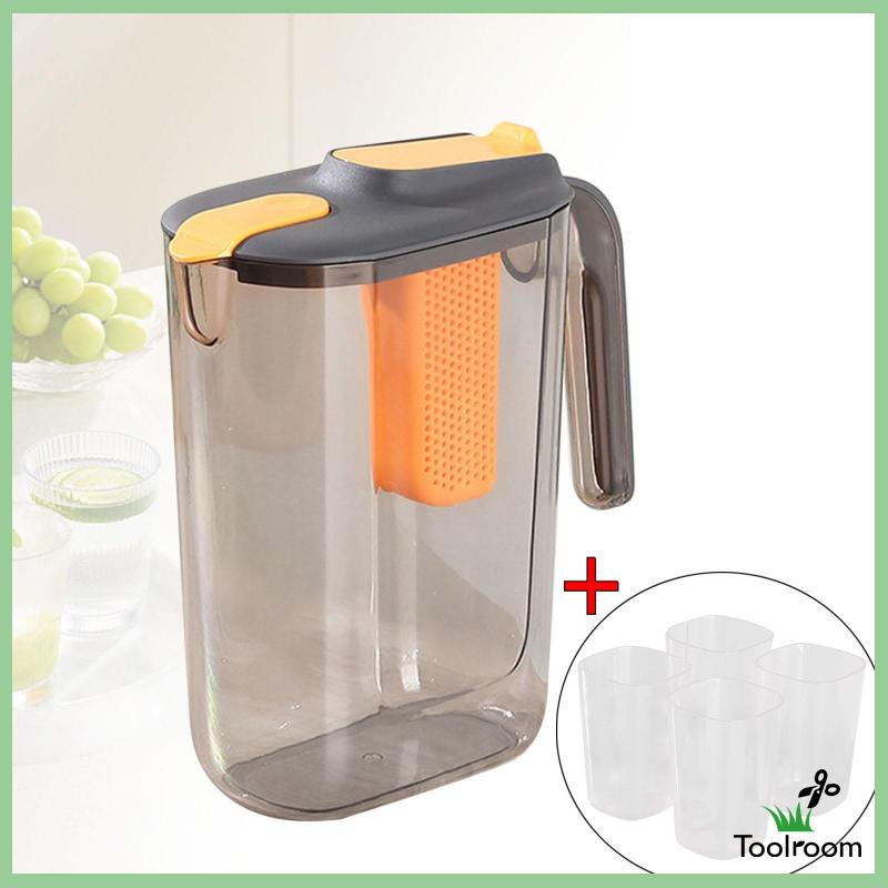 Bình Đựng Trà / Cà Phê Kín Khí Trong Suốt Kèm 4 Cốc