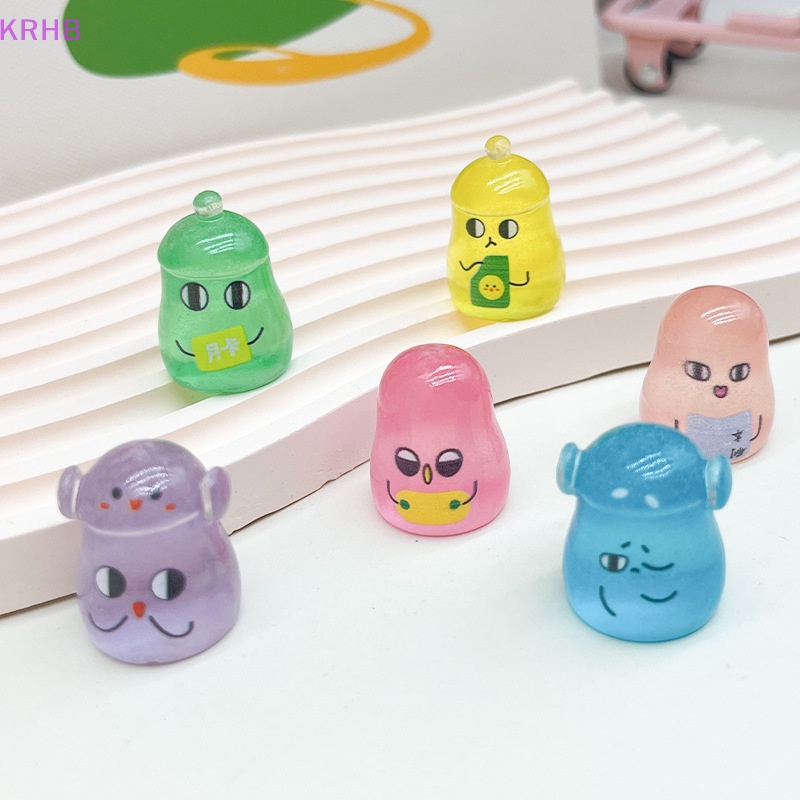 Set 2 Phụ Kiện Resin Họa Tiết Hoạt Hình Màu Dạ Quang DIY Trang Trí Nghệ Thuật Crafg Mới