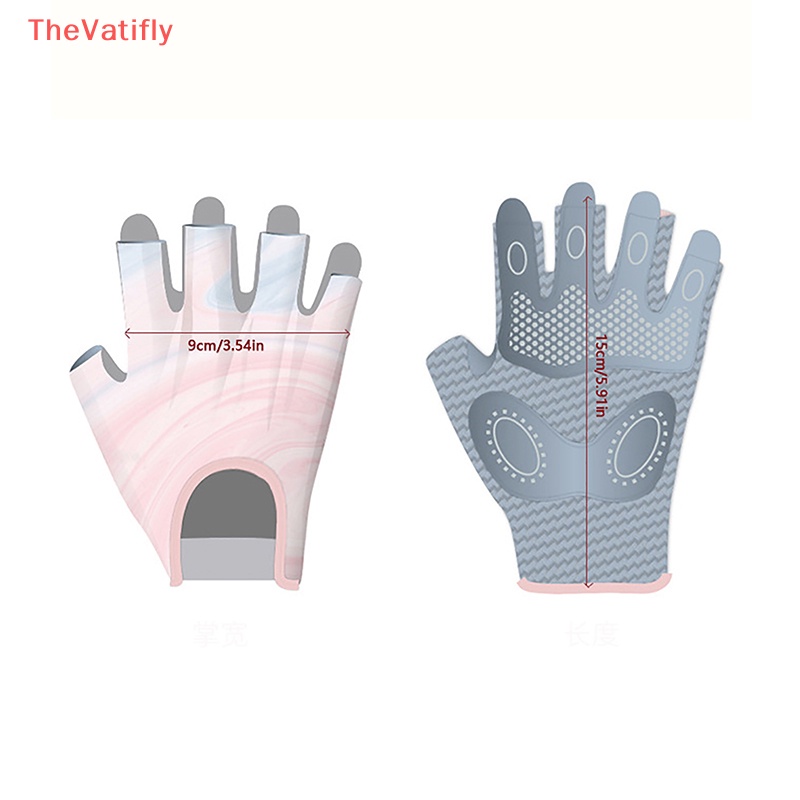 1 Đôi Găng Tay Thể Thao Nửa Ngón Chống Trượt Thoáng Khí