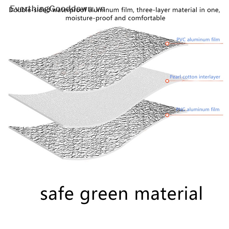 Everthinggooddown Thảm Lá Nhôm Hai Mặt Chống Nước Đa Ứng Dụng Cho Hoạt Động Ngoài Trời