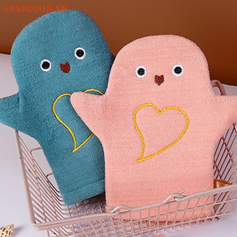 Găng tay đi tắm Mềm Mại Hình Chim Cánh Cụt Đáng Yêu Cho Bé