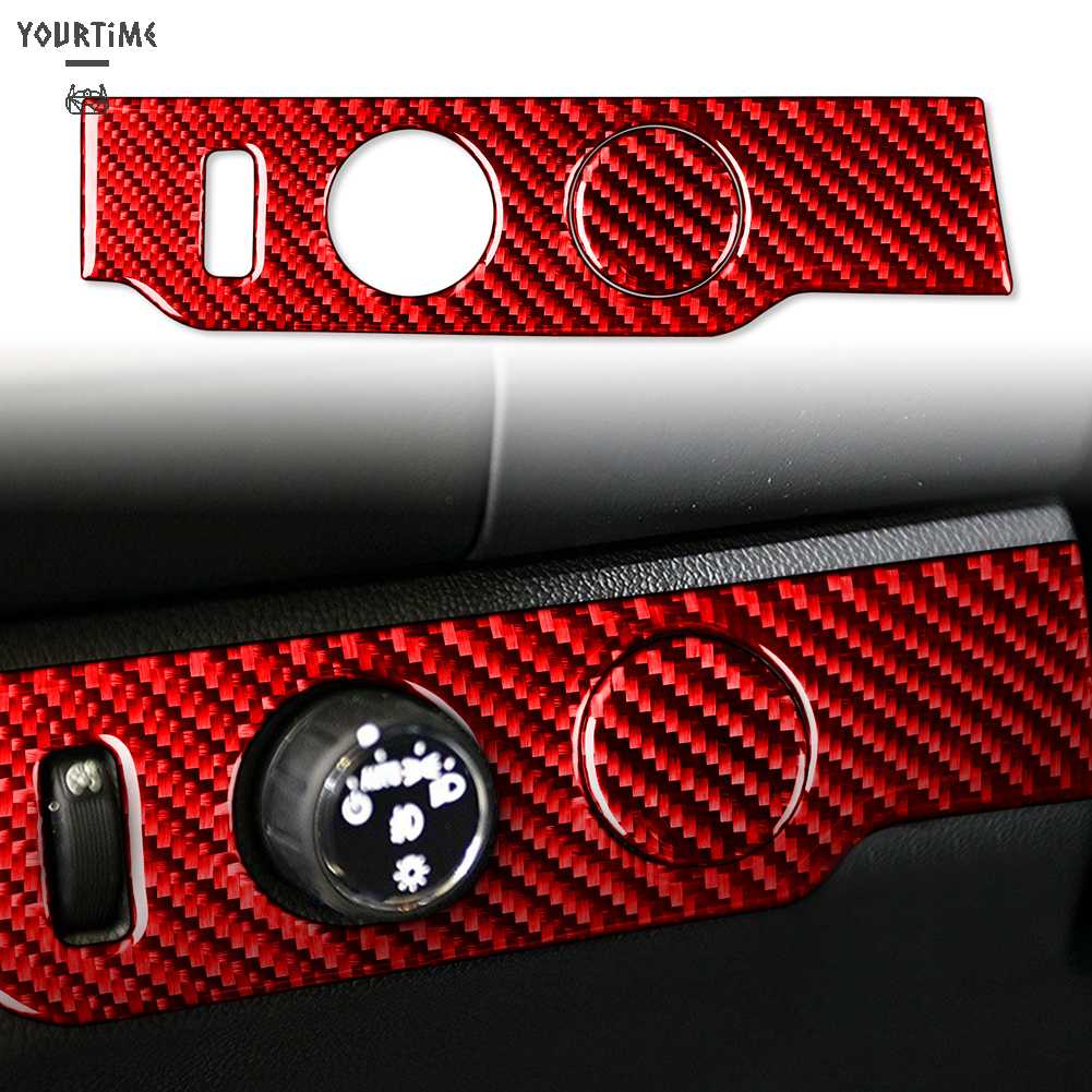 Bộ 2 Miếng Dán Trang Trí Nội Thất Xe Hơi Bằng Sợi Carbon Cho Colorado 2015