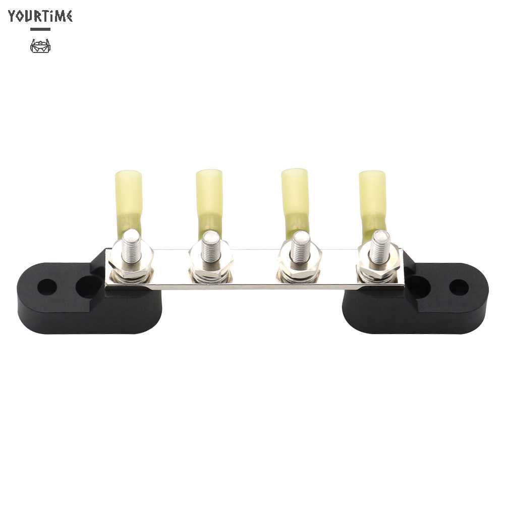 Đầu Nối Dây Điện Kèm Vỏ Bọc 4 Chiều 100A 48V M6 Chuyên Dụng Cho Tàu Thuyền