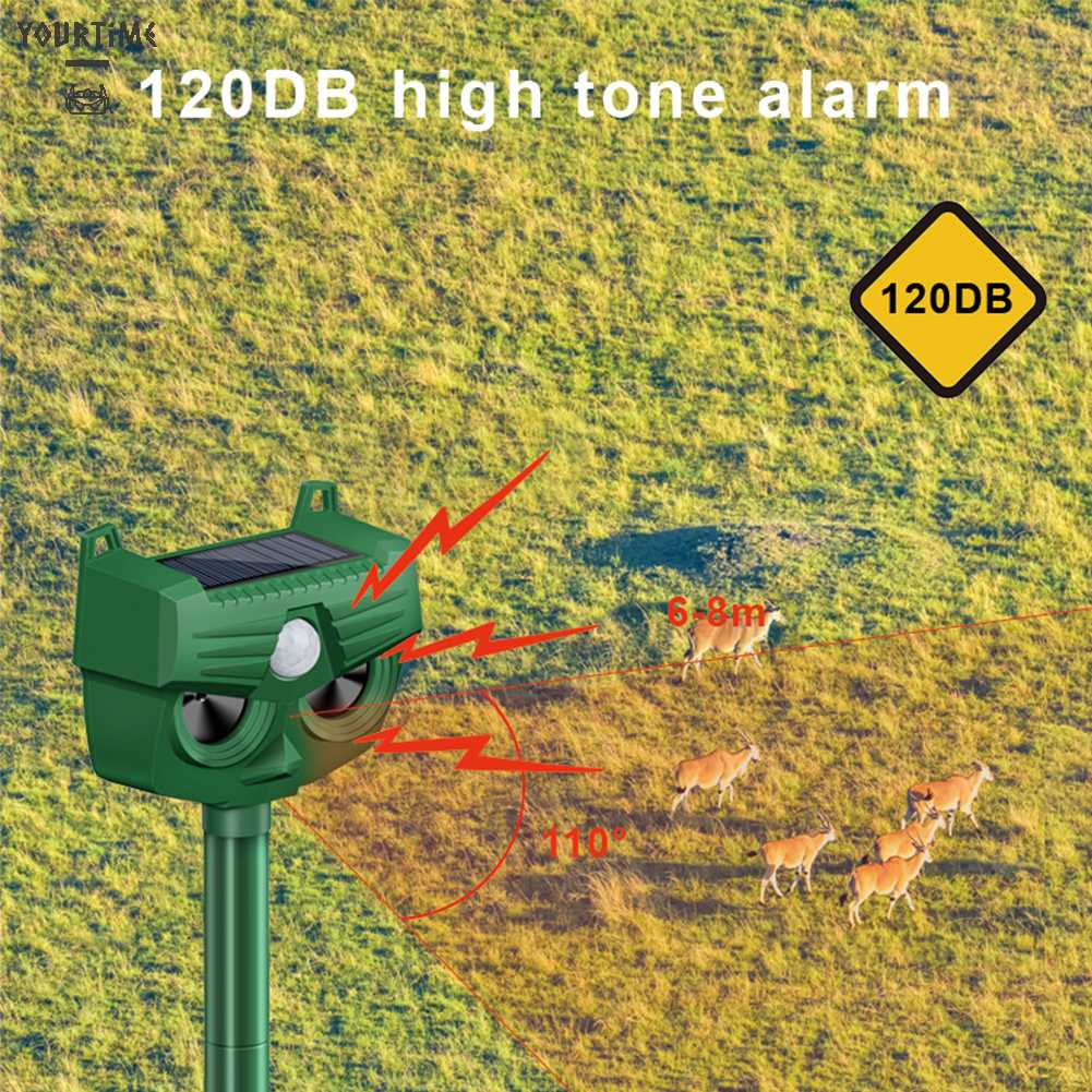 Máy Đuổi Chim Bằng Sóng Siêu Âm 1800mAh Tiện Dụng Cho Sân Vườn / Nông Trại