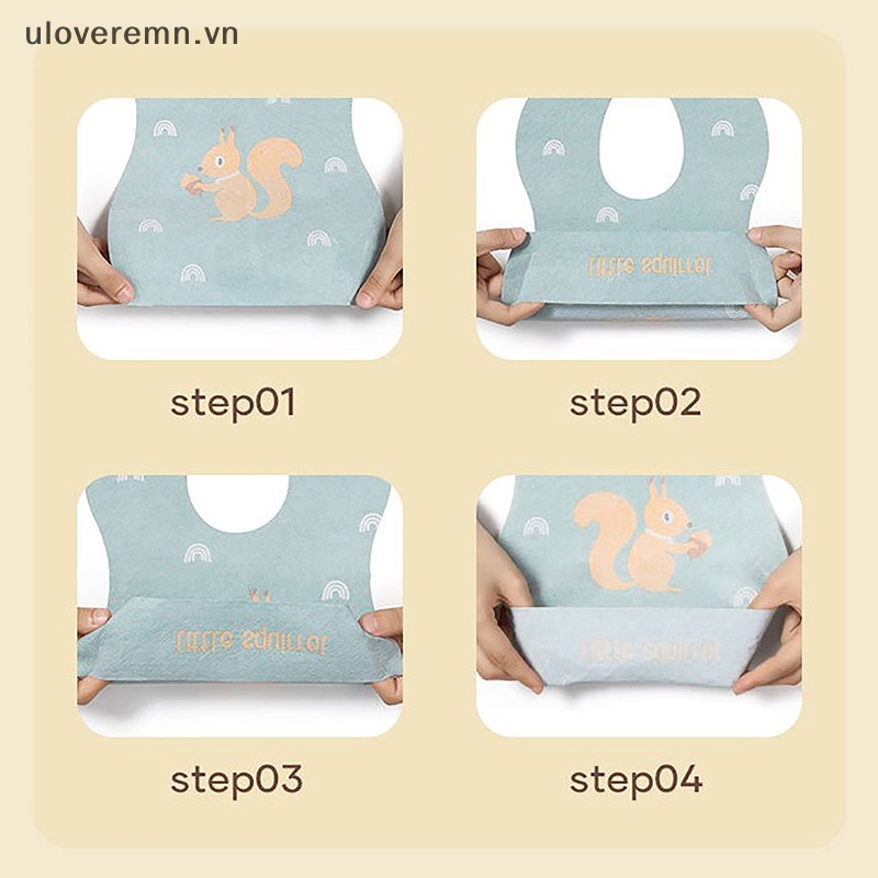 Yếm Ăn Siêu Mềm Chống Thấm Nước Có Túi Tiện Dụng Cho Bé