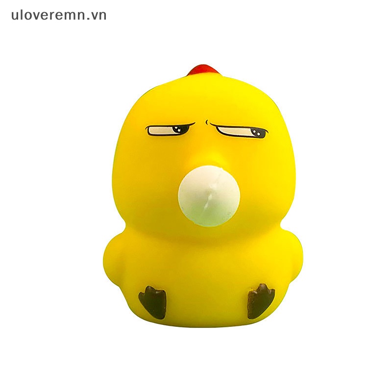 Uloveremn 1 Đồ Chơi Thổi Bong Bóng Hình Con Gà Bằng Vinyl TPR