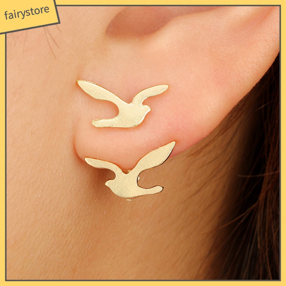 Khuyên Tai Hình Tai Chim / Hình Học Không Đối Xứng [FRO] Cho Nữ