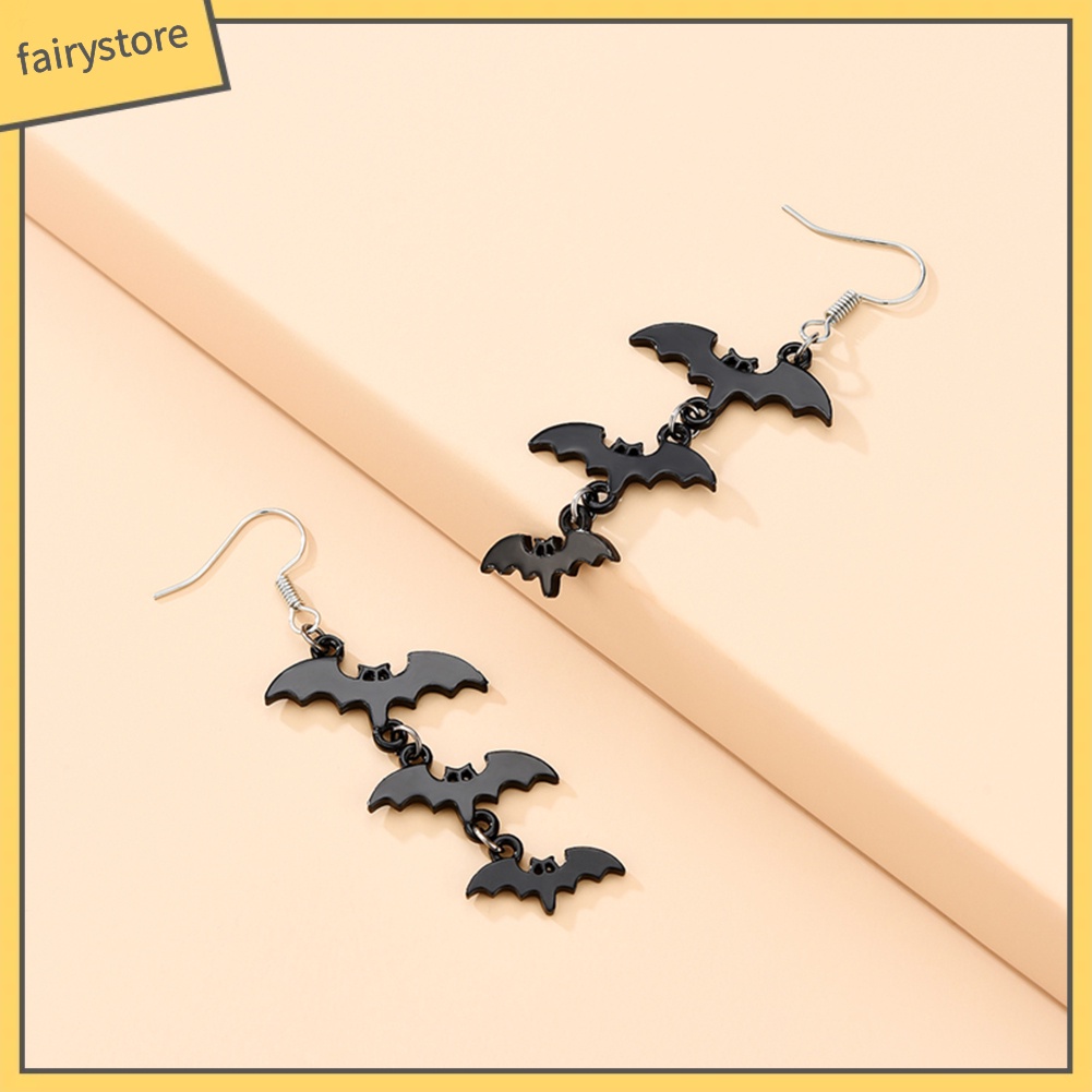 Khuyên Tai Móc Hình Dơi Thời Trang Halloween Cho Nữ