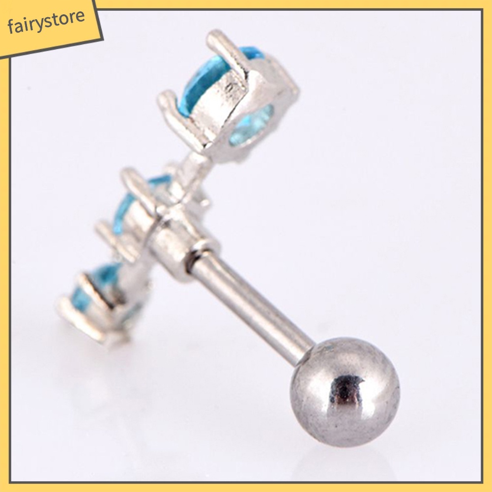 1 Khuyên Tai Thanh Tạ Đính Đá Zircon Thời Trang