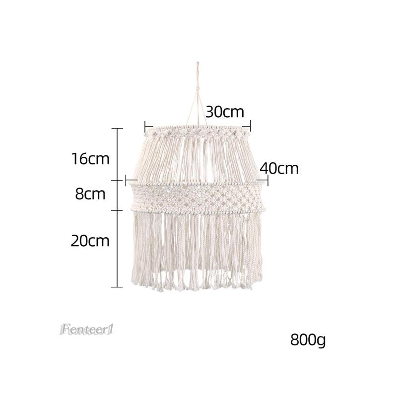 1 Vỏ Bọc Đèn Macrame Phong Cách Bohemian Trang Trí Nhà Cửa / Tiệc Cưới