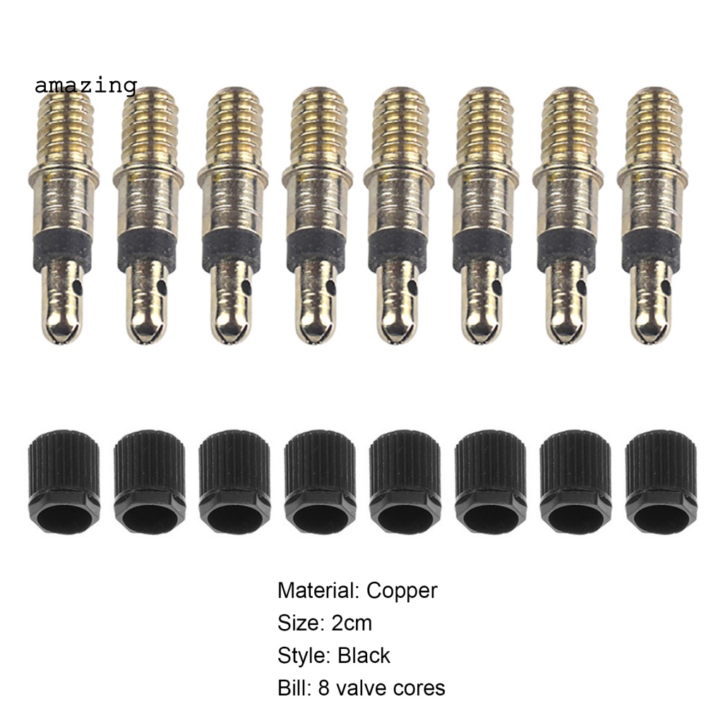 Bộ 8 Lõi Van Chống Rò Rỉ Dễ Lắp Đặt Thông Dụng Cho Xe Đạp