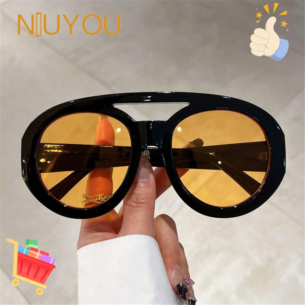 Kính Mát Tròn Oversize Chống Tia UV400