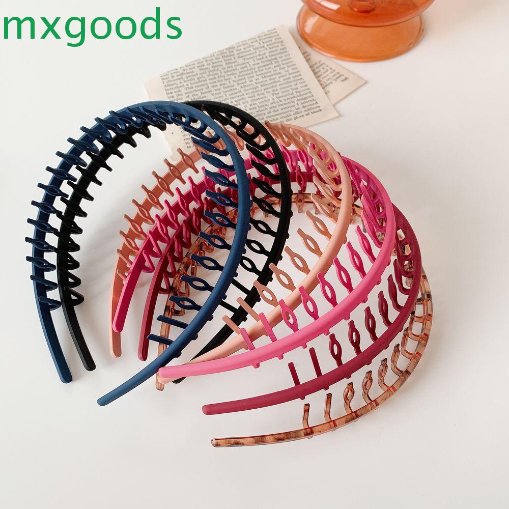 Băng Đô Cài Tóc Bằng Nhựa Chống Trượt Có Răng Phong Cách Retro Thanh Lịch Cho Nữ