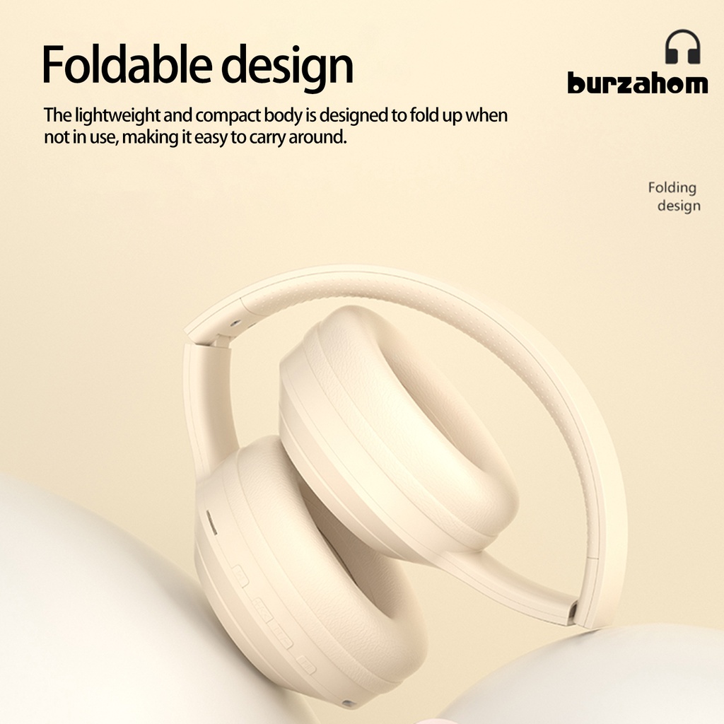 1 Bộ Tai Nghe Thể Thao Không Dây Bluetooth 5.0 40mm Giảm Tiếng Ồn Gấp Gọn Tiện Dụng